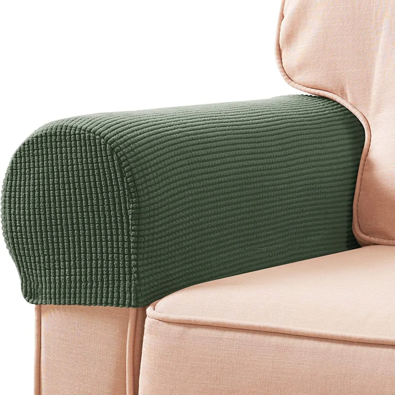 2-Piece: Jacquard Sofa Armrest Slipcover