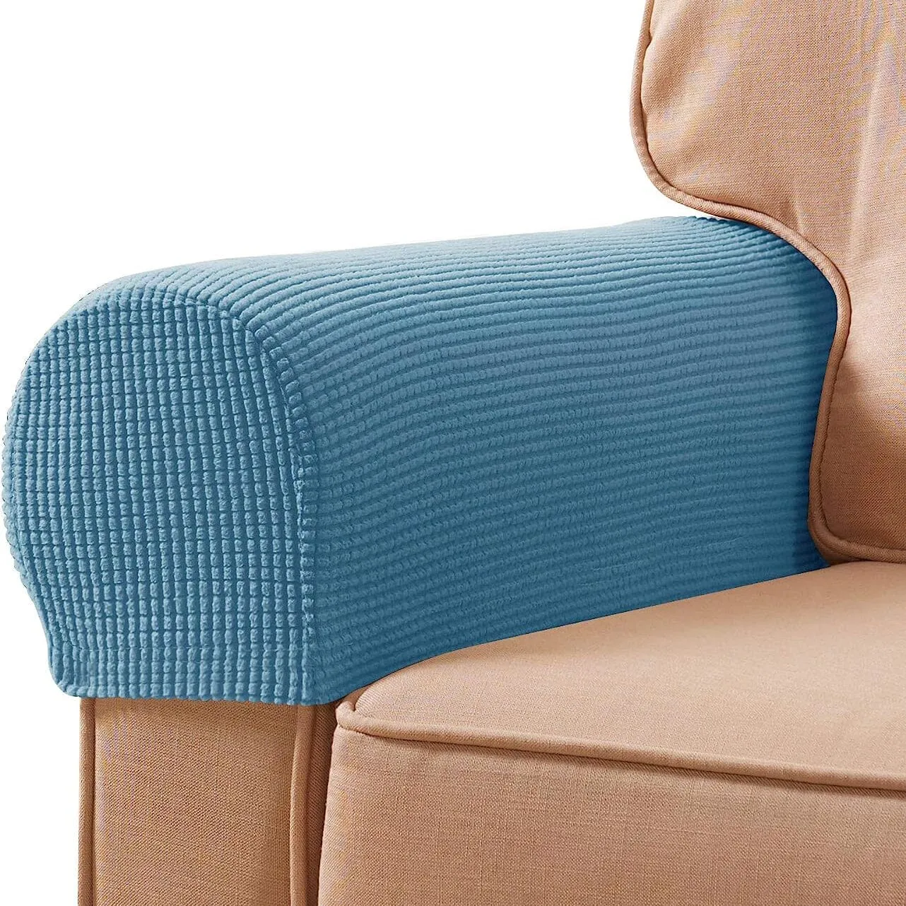2-Piece: Jacquard Sofa Armrest Slipcover