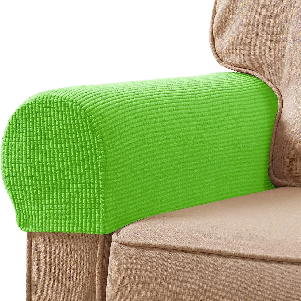2-Piece: Jacquard Sofa Armrest Slipcover