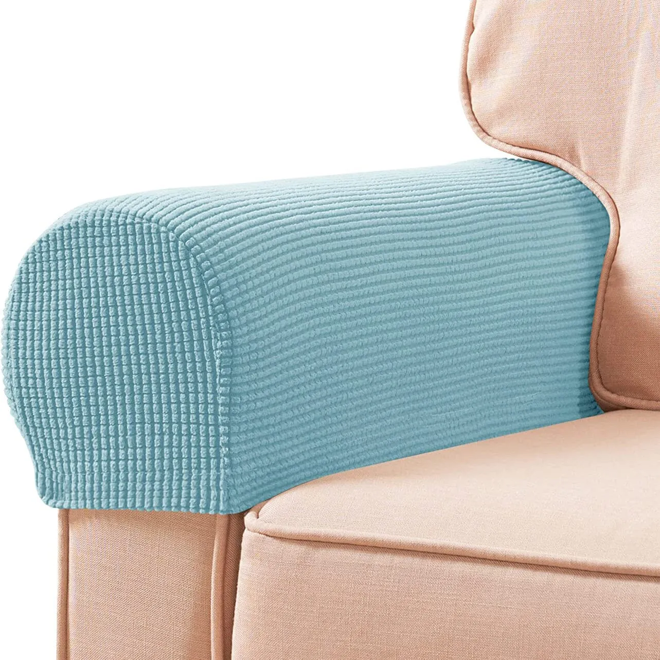 2-Piece: Jacquard Sofa Armrest Slipcover