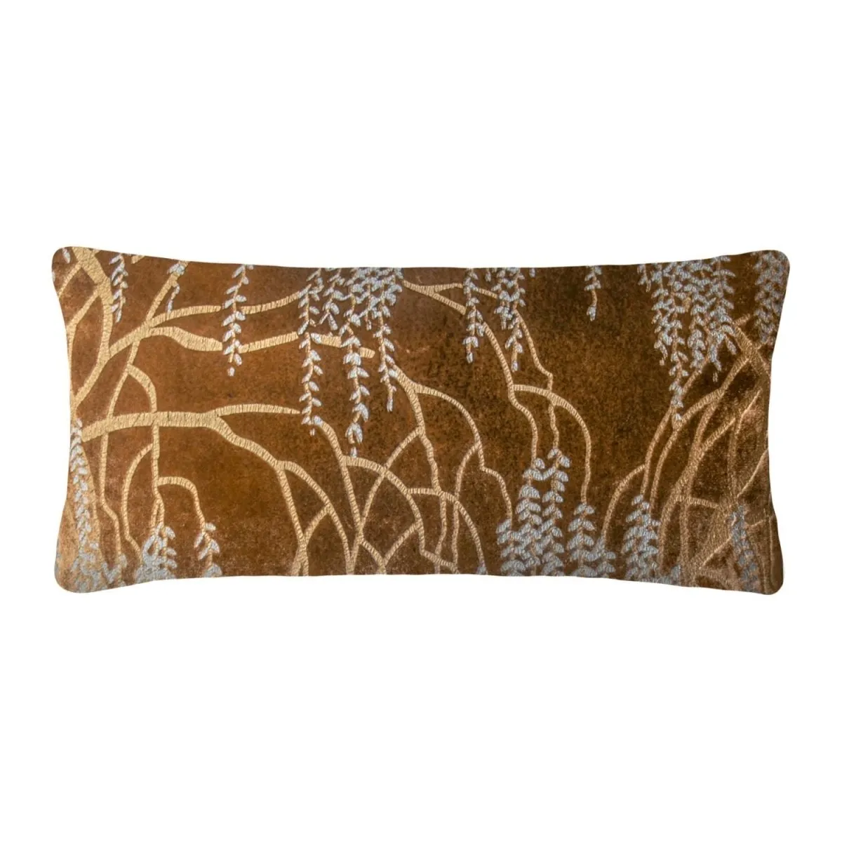 Copper Ivy Willow Metallic Pillows by Kevin O'Brien Studio