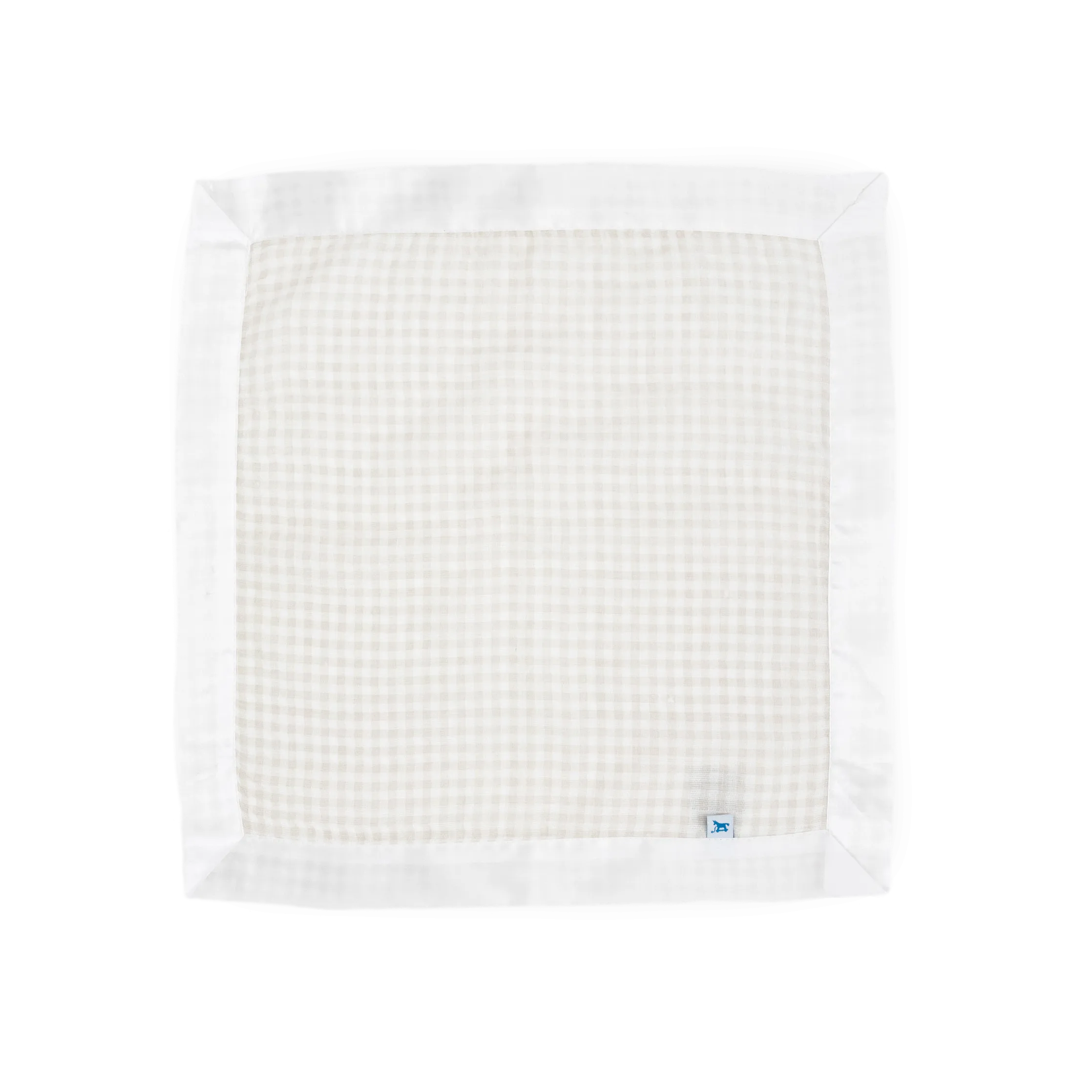 Cotton Muslin Security Blanket 3 Pack - Tan Gingham