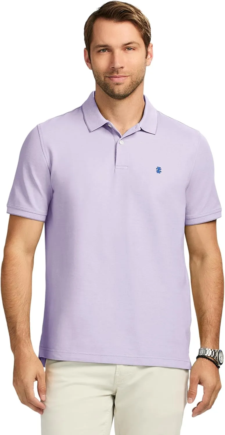 IZOD Men's Advantage Performance Short Sleeve Polo Shirt