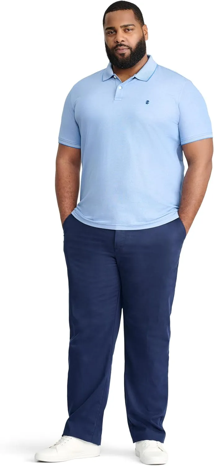 IZOD Men's Big and Tall Advantage Performance Short Sleeve Polo Shirt