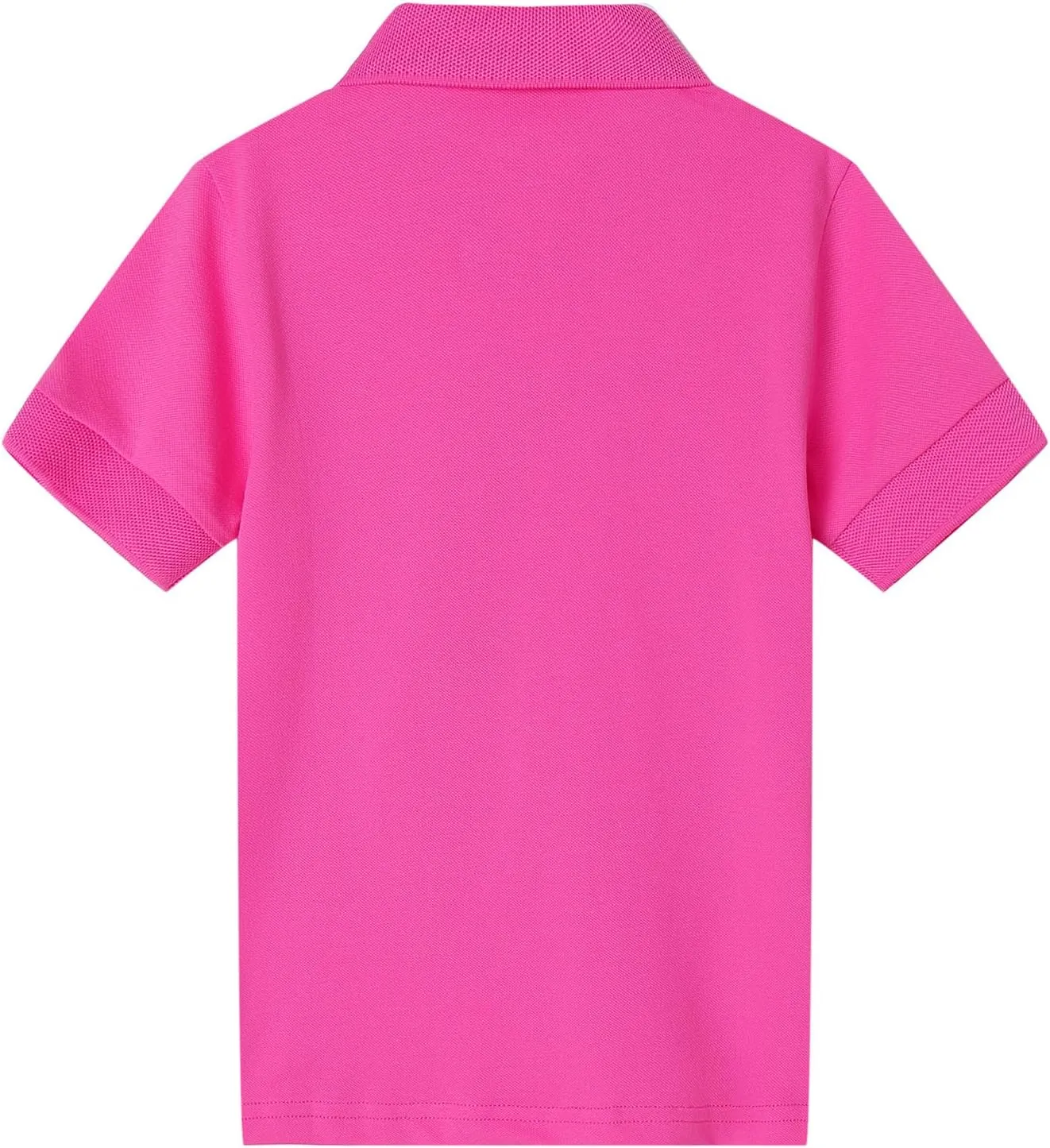 LittleSpring Kids School Uniform Pique Polo Shirts Short Sleeve