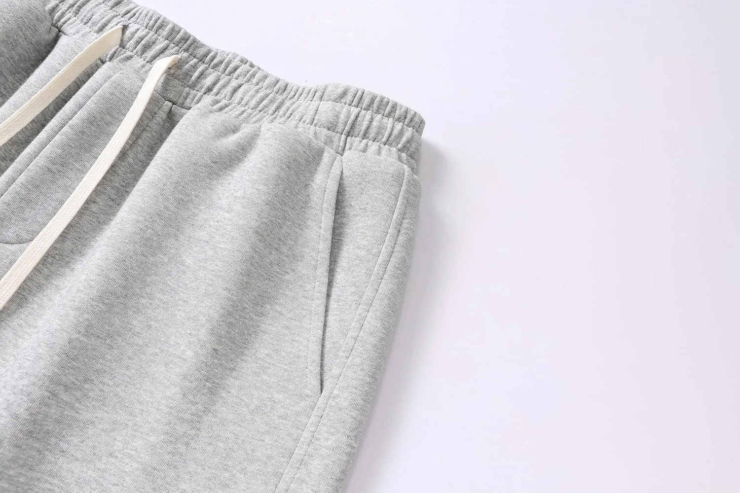 Men's Lightweight Cotton Sweatpants with Pockets Drawstring Joggers Workout Pants for Lounge,Gym,Running
