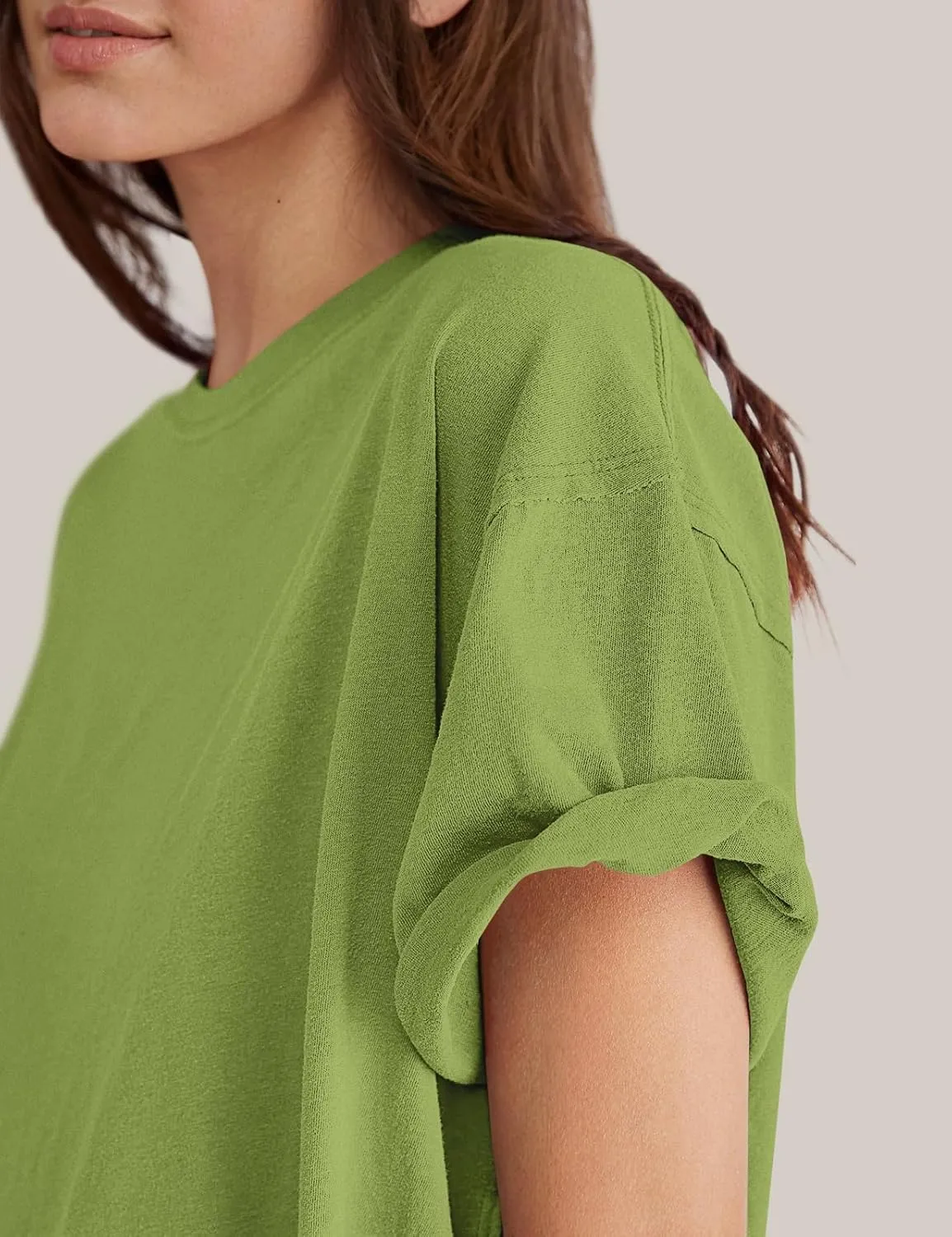 TARSE Oversized Tshirts for Women 2024 Loose Fit Summer Tunic Tops Soft Cotton Short Sleeve Boxy Tee