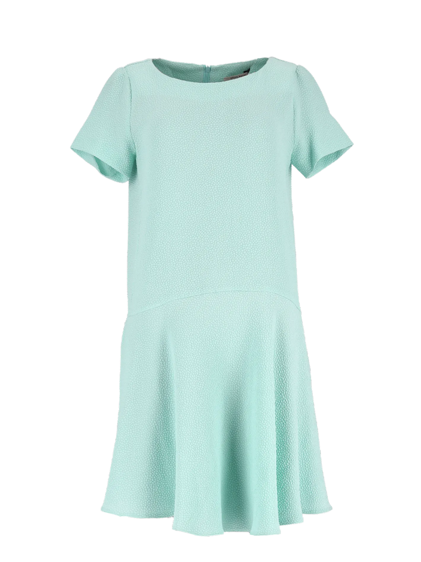 textured knee-length dress