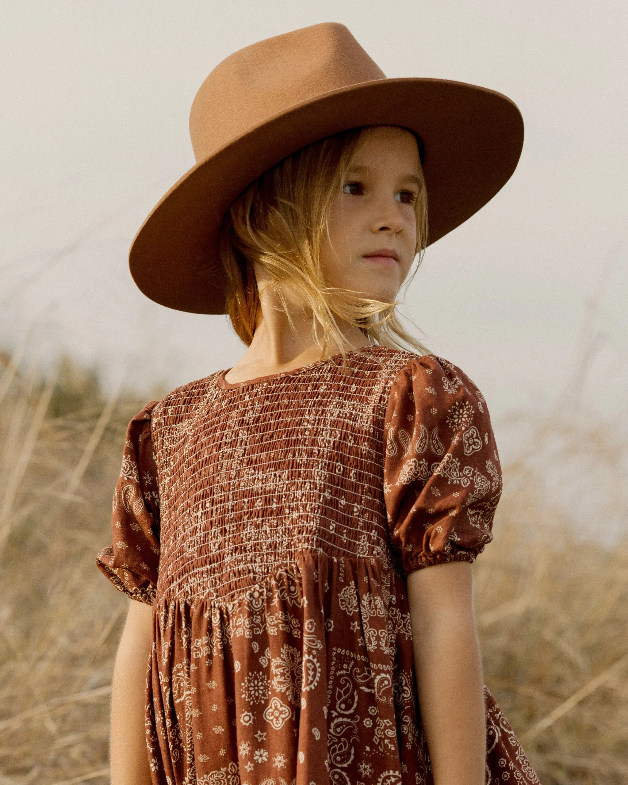 The Lydia Dress by Rylee   Cru - Brick Bandana - KIDS