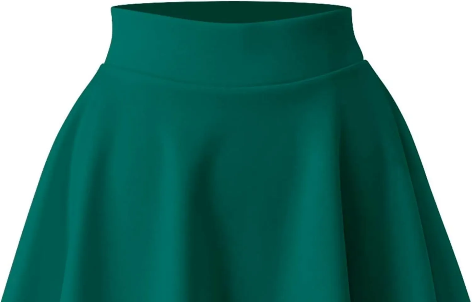 Women's Basic Versatile Stretchy Flared Skater Skirt (S-XL)